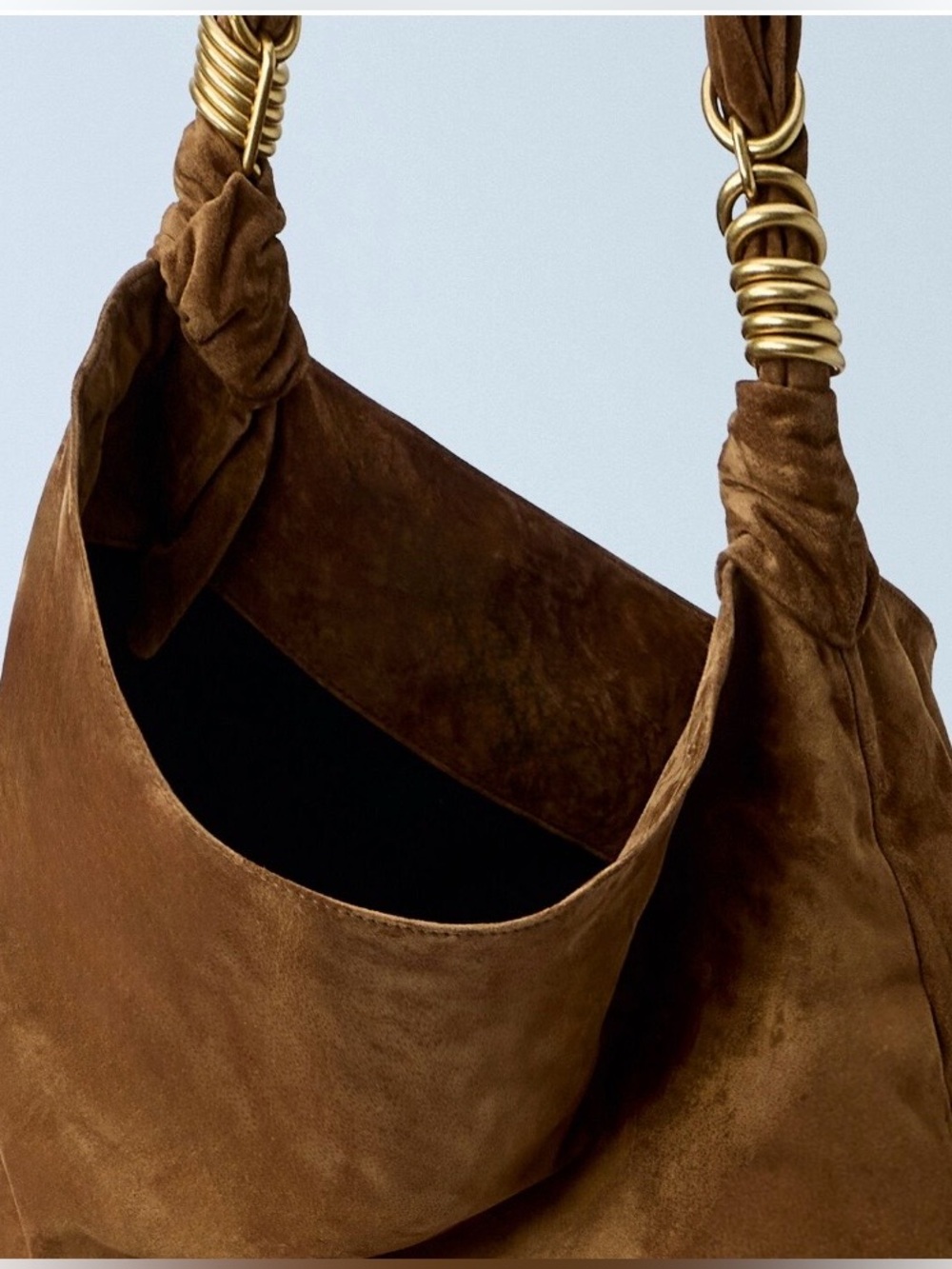SAINT LAURENT Amalia YSL logo embellished suede leather shoulder bag - Picture 8 of 8